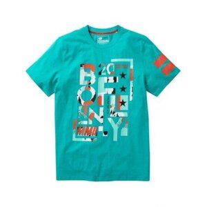 Born Fly Men's Fly Unlimited T-Shirt, Teal, Size L, NWT